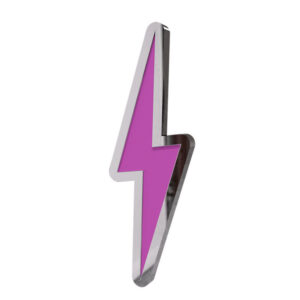 Lightning pin badge